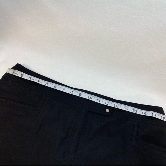 2 Izod Black & Cream Tennis Skirts Size 12 Deep Front Pockets Zippers Size 12 - Picture 9 of 16